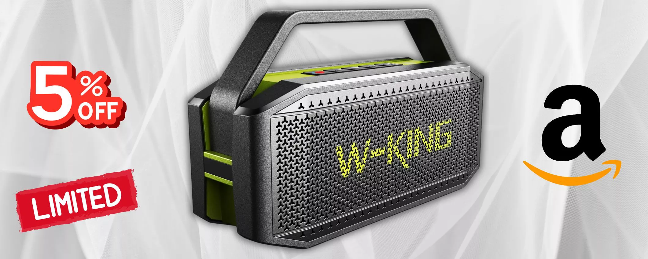 Cassa Bluetooth W-KING: approfitta SUBITO dell'OFFERTA a tempo su Amazon