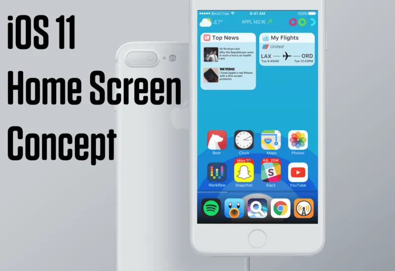 iOS 11, un concept mostra Super Badge, Siri 2.0 e Home Widgets