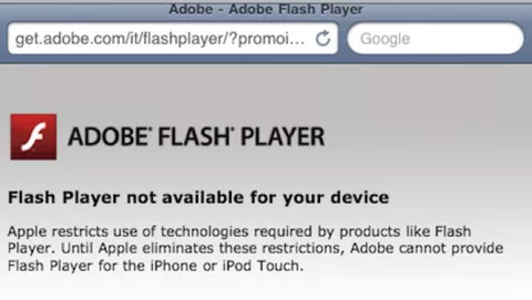 Flash su iPhone: Adobe forse si arrende