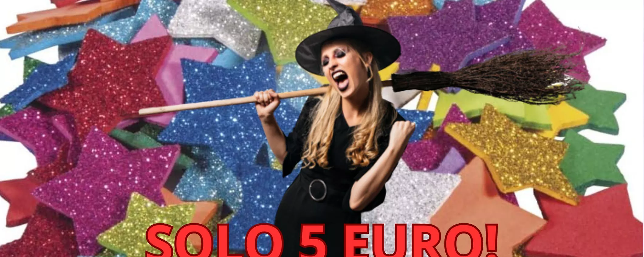 Halloween si avvicina: 100 stelle glitter a soli 5 euro!