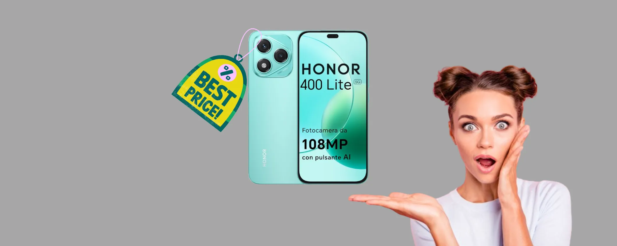 HONOR 400 Lite in doppia promozione: ancora per poco solo su Amazon