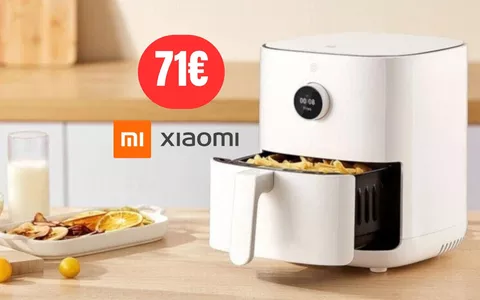 Effetto crunch e fritto ma senza olio con la friggitrice ad aria Xiaomi al 41% di sconto