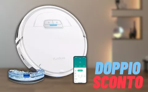 Casa impeccabile in un click con il robot aspirapolvere lavapavimenti in DOPPIO SCONTO (170€)