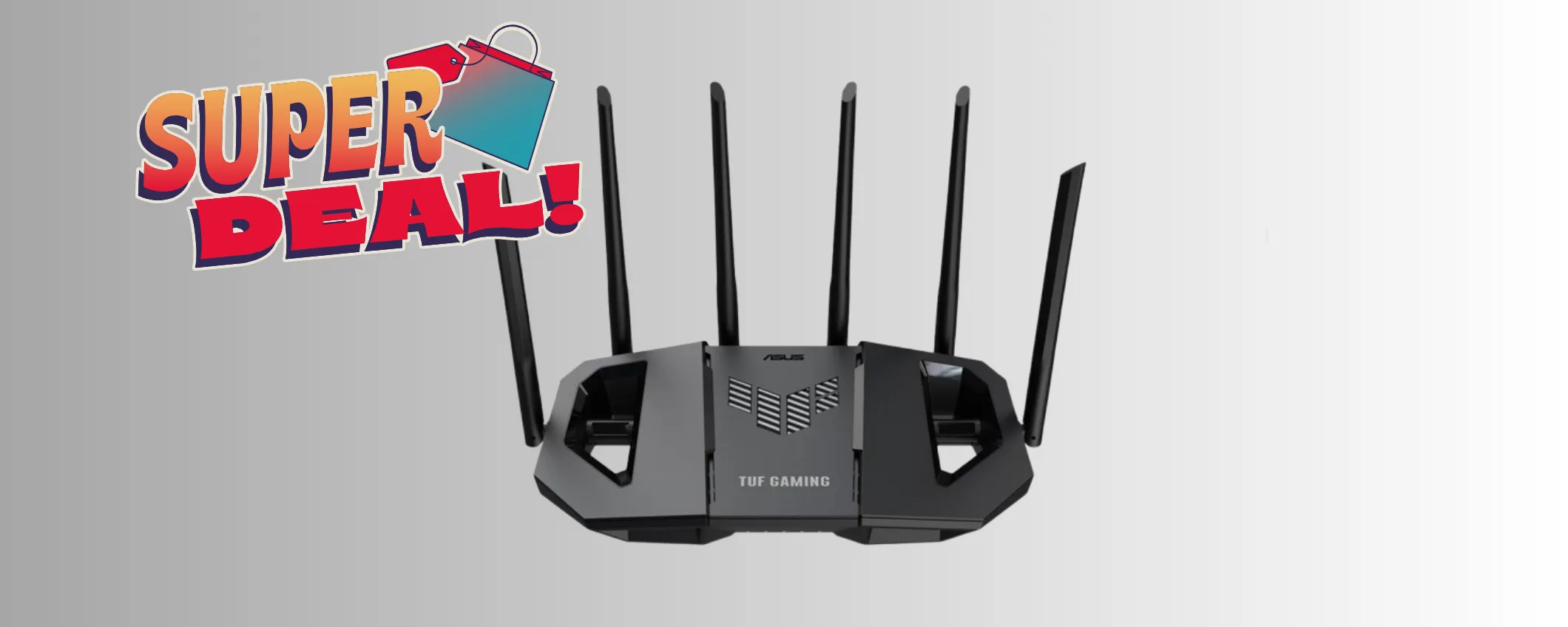 Gioca a tutta velocità con il Router ASUS TUF: oggi lo paghi quasi la metà (-45%)