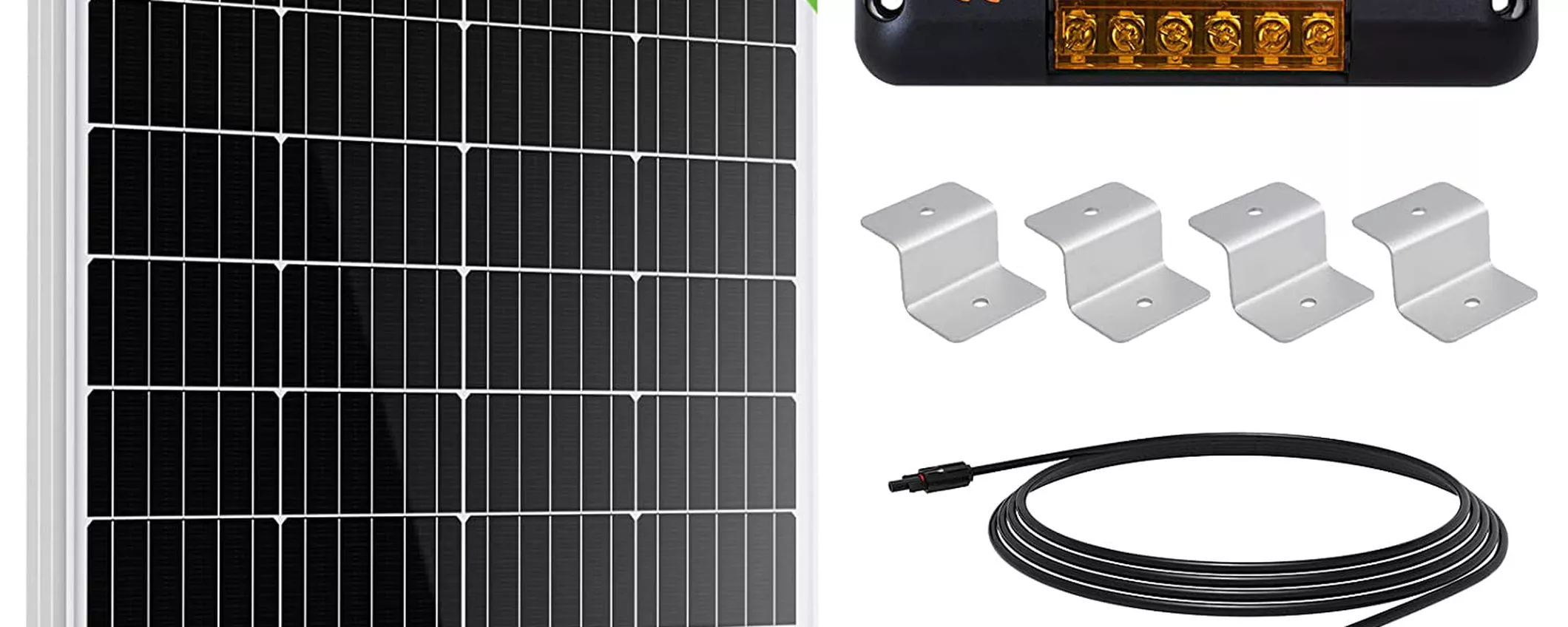 Con questo kit fotovoltaico fai-da-te con pannello 100W l'energia elettrica la crei tu