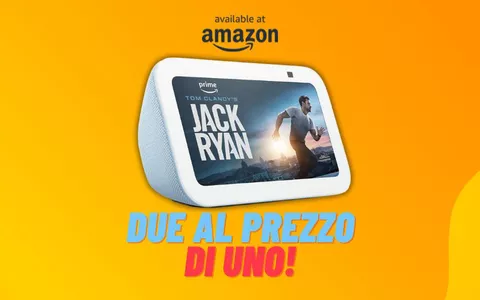 Black Friday Amazon anticipato: 2 Echo Show 5 (3ª generazione) al prezzo di uno!