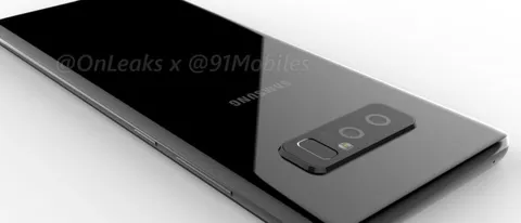 Galaxy Note 8, immagine CAD svela la dual camera