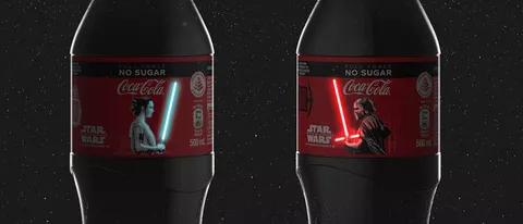 Coca-Cola omaggia Star Wars con etichette OLED