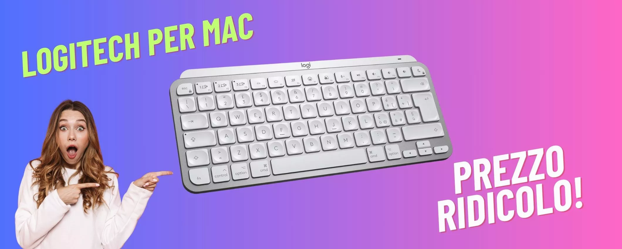 Logitech MX Keys Mini per Mac: l’offerta migliore di SEMPRE!