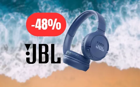 Cuffie JBL perfette per l'estate: ascolta musica in spiaggia o durante una passeggiata in montagna (-48%)