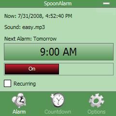 SpoonAlarm, un allarme per Windows Mobile