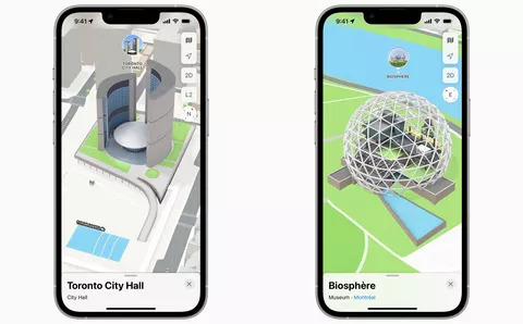 Mappe Apple, Vista 3D disponibile per nuove città