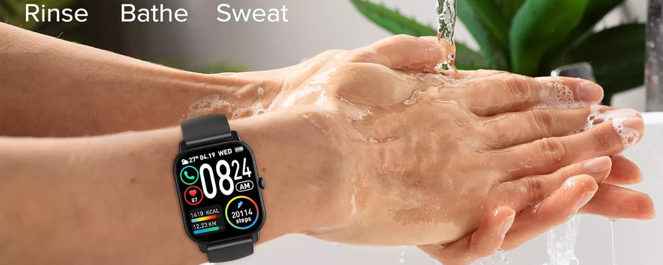 Chiama, rispondi e ricevi notifiche al polso: smartwatch display 1,85'' a soli 29€