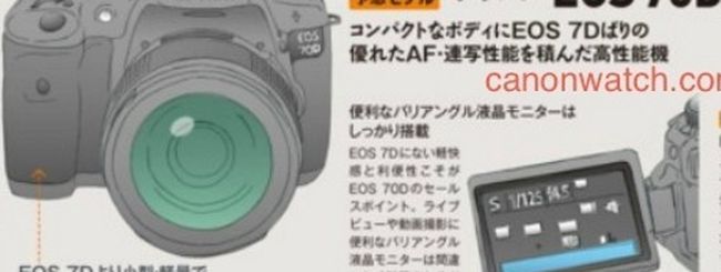 Canon EOS 3D e 70D, specifiche in anteprima