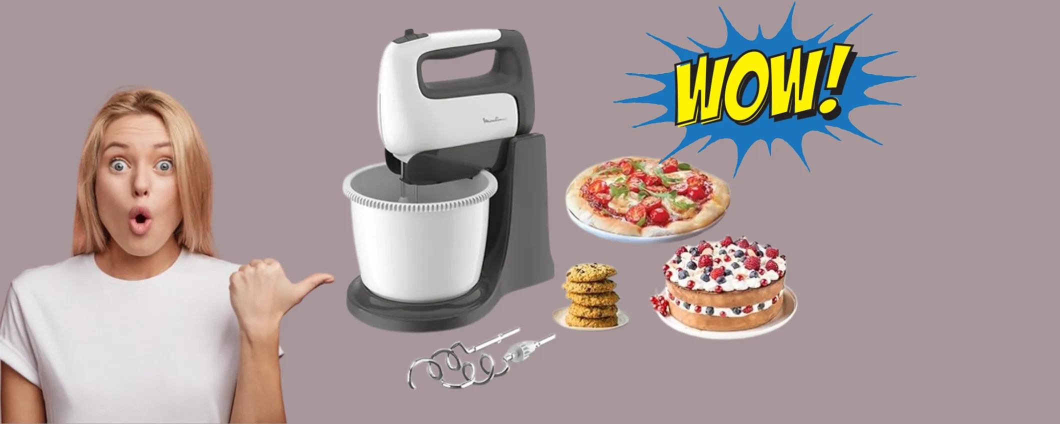 Sbattitore Elettrico Moulinex: un must-have in cucina a meno di 50€