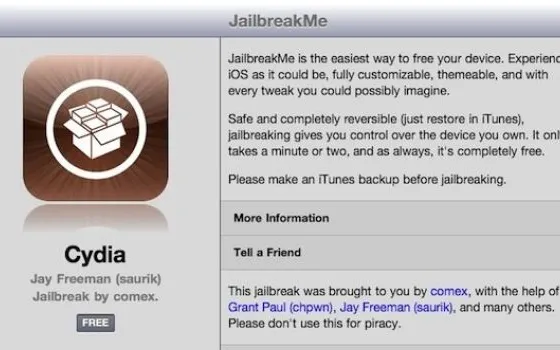 Jailbreakme.com sblocca tutti, iPad 2 compresi