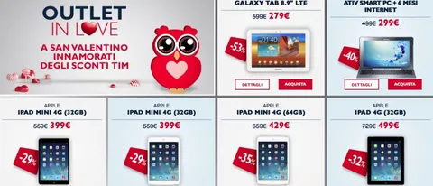 TIM, tanti sconti per San Valentino