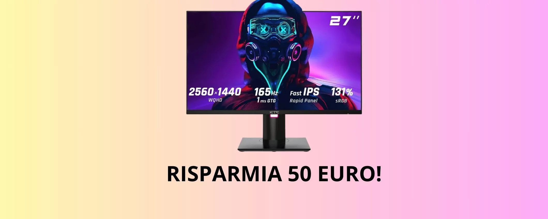 Monitor da gaming: RISPARMIA 50 EURO su Amazon!