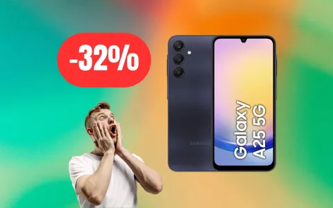Galaxy A25 è il miglior medio-gamma Samsung: oggi scontatissimo