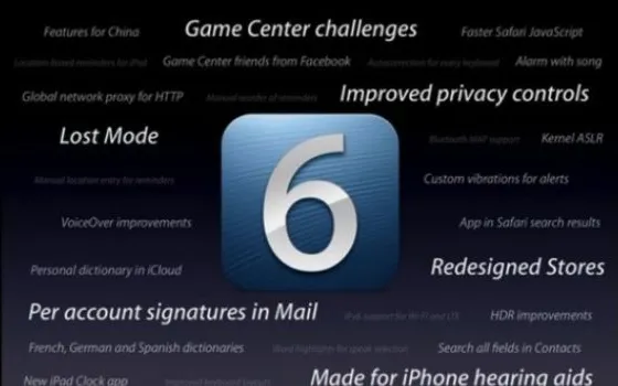 Alcune novità minori di iOS 6