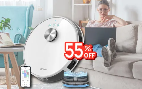 LEFANT M1 Robot Aspirapolvere Lavapavimenti: 55% DI SCONTO per un prezzo piccolissimo