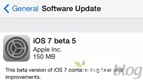 iOS 7 beta 5: ecco le novità e i link per il download