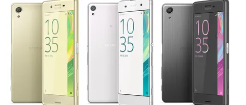 Sony Xperia X, XA e X Performance arrivano in Italia