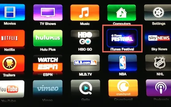 iTunes Festival 2013, nuovo canale su Apple TV e app iOS