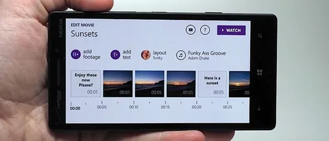 Windows Phone 8.1, registi con Movie Creator