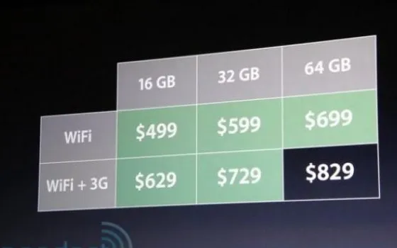 Evento Apple: Nuovo iPad 2 il prezzo non cambia