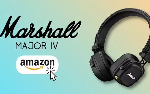 Marshall Major IV, cuffie Bluetooth: stile e qualità in OFFERTA su Amazon (-17%)