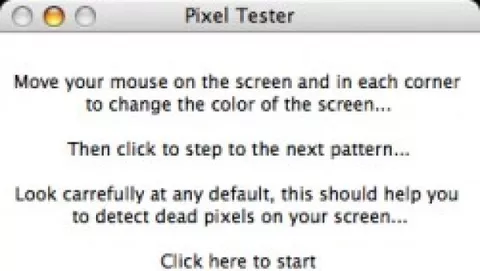 Pixel Tester: controllare i pixel bruciati su LCD
