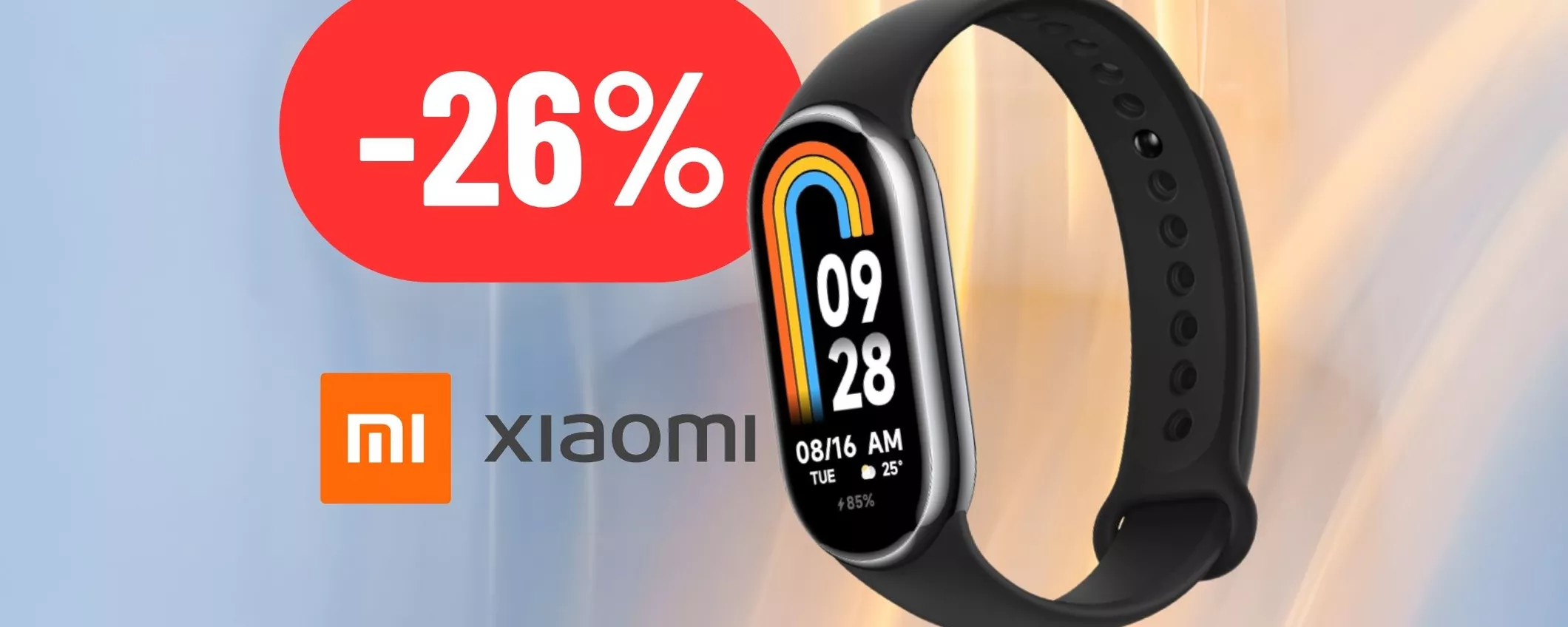 Xiaomi Mi Smart Band 8: per un monitoraggio della salute e dei social al TOP (-26%)