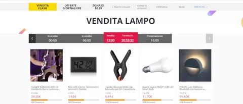 Vendita lampo GearBest: come funziona