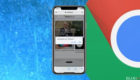 Aprire un URL in Chrome per iOS con una scorciatoia