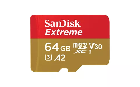 Scheda microSDXC Extreme SanDisk da 64 GB + adattatore SD in offerta speciale su Amazon