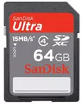64 GB per la memory card SDXC di Sandisk
