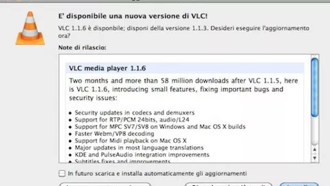 Disponibile VLC Media Player 1.1.6