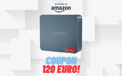 Approfitta del coupon di 120€ sul Mini PC TRIGKEY Ryzen 7: 16GB di RAM