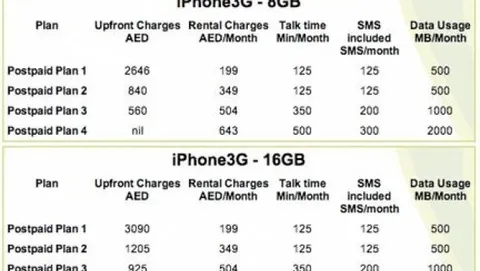 iPhone 3G da oggi in vendita negli Emirati Arabi