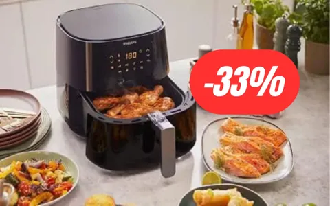 Friggitrice ad aria Philips in MAXI SCONTO: piatti sani e gustosi