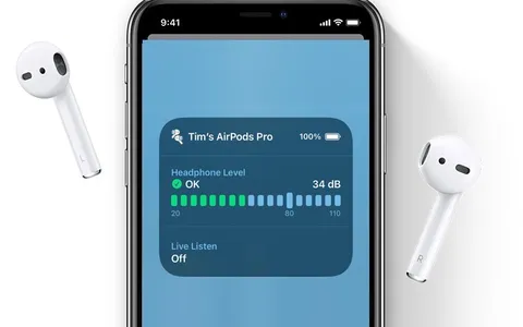 iOS 14, controllare il volume AirPods in tempo reale