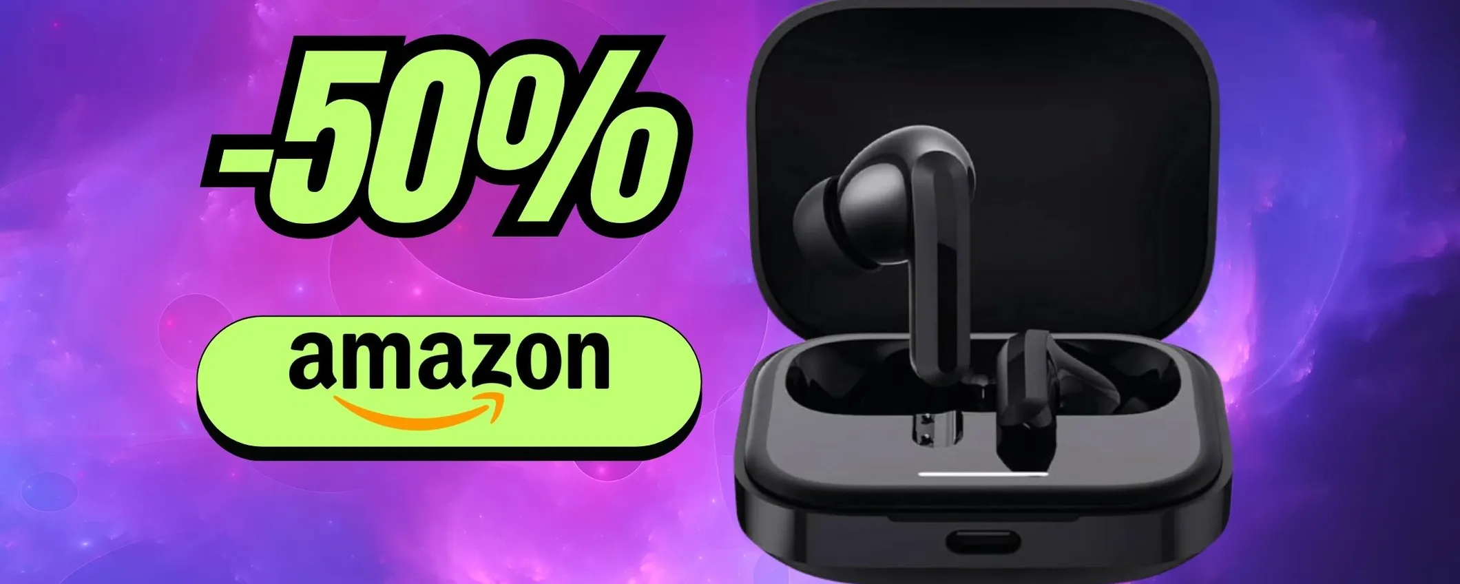 Cuffie bluetooth Xiaomi a metà prezzo su Amazon: sconto CHOC