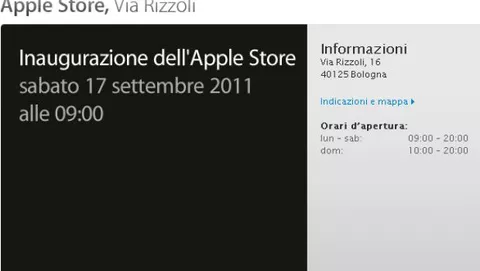 Apple Store Bologna: Inaugurazione sabato 17 settembre