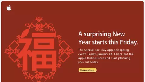 Eventi speciali negli Apple Store cinesi per il nuovo anno