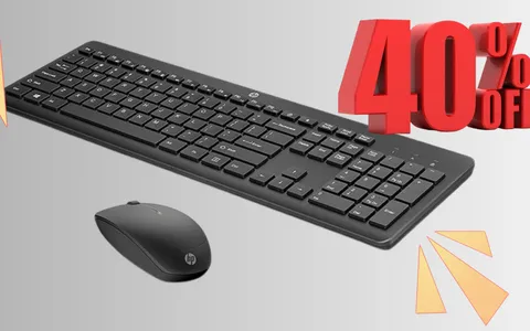 Combo Tastiera e Mouse Wireless HP scontatissima al -40%: tua a soli 23€