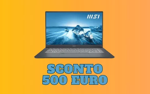 Laptop MSI Prestige 15 A12UC-043IT MENO 500 EURO, sprofonda il prezzo su Amazon