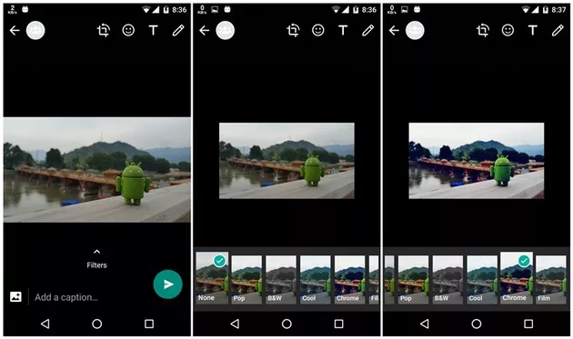 WhatsApp Photo Filters Android