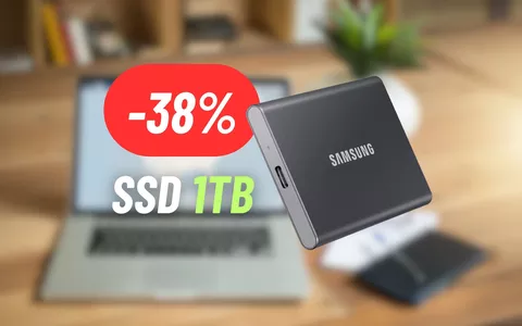 SSD esterno Samsung da 1TB ad un prezzo super: Amazon Svuota Tutto