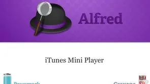 iTunes Mini Player in Alfred